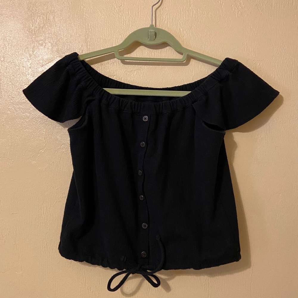 Madewell Texture & Thread off-the-shoulder top